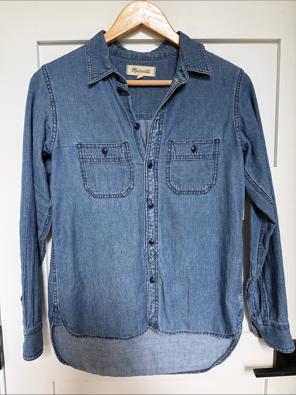 Madewell Denim Classic Button-Up Shirt - Ovington Wash - XXS